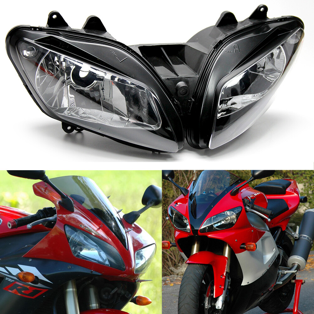 Replacement Front Lamp Headlight Assembly For Yamaha YZF-R1 YZFR1 2002 2003