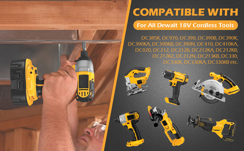 ✅2PCS 18V For Dewalt 18 VOLT XRP DC9096 DC9098 Ni-MH 7.0Ah Battery DC9099 DE9039