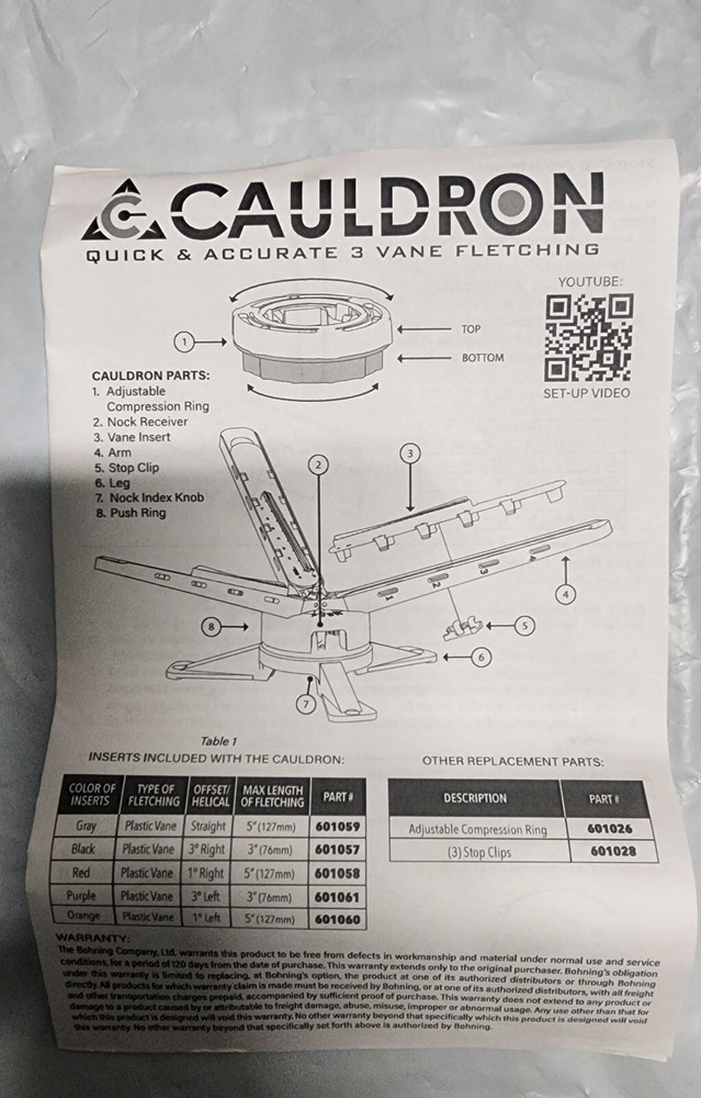 Bohning Cauldron Fletching Station