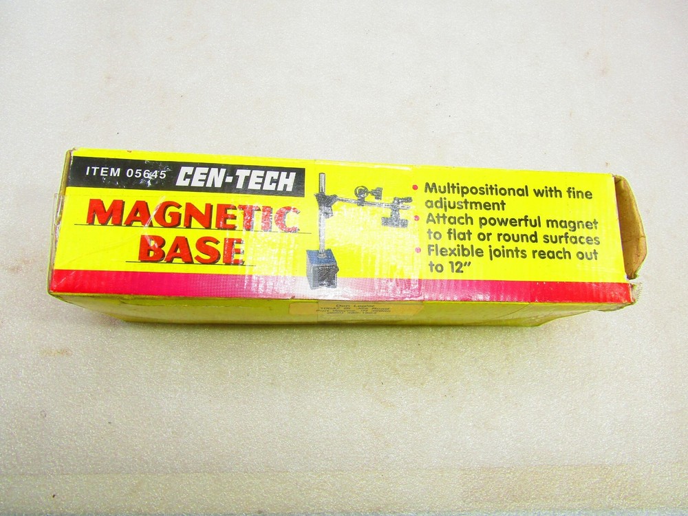Magnetic base gauge holder by Cen-Tech