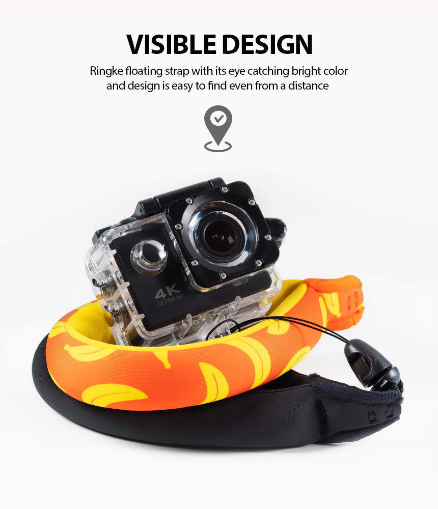 Ringke Floating Strap | Universal Waterproof Foam Float with Design Wrist Strap