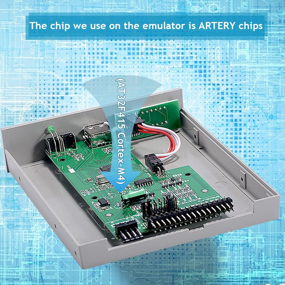 3.5" USB Floppy Drive Emulator 1.44MB SSD for PC Grey