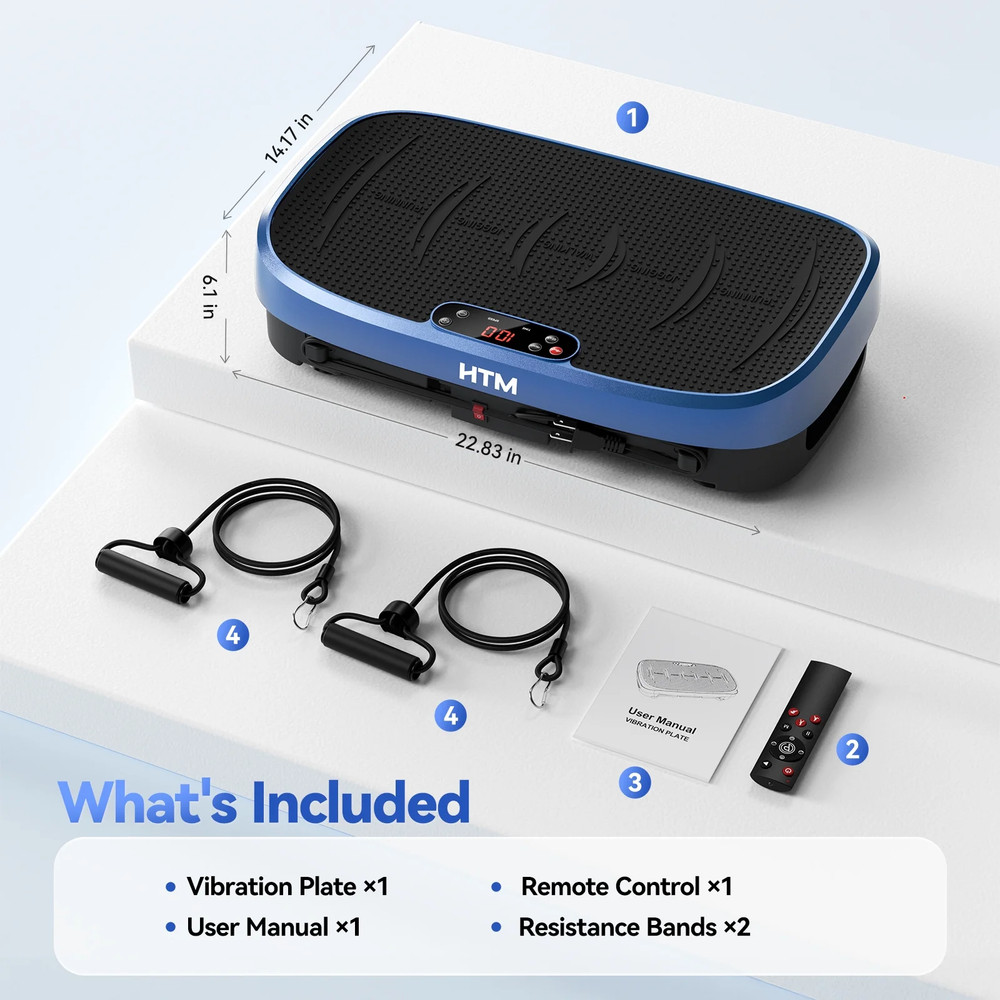 Vibration Plate Exercise Machine 120 Speed Levels, 5 Program Modes, Full Body Wo