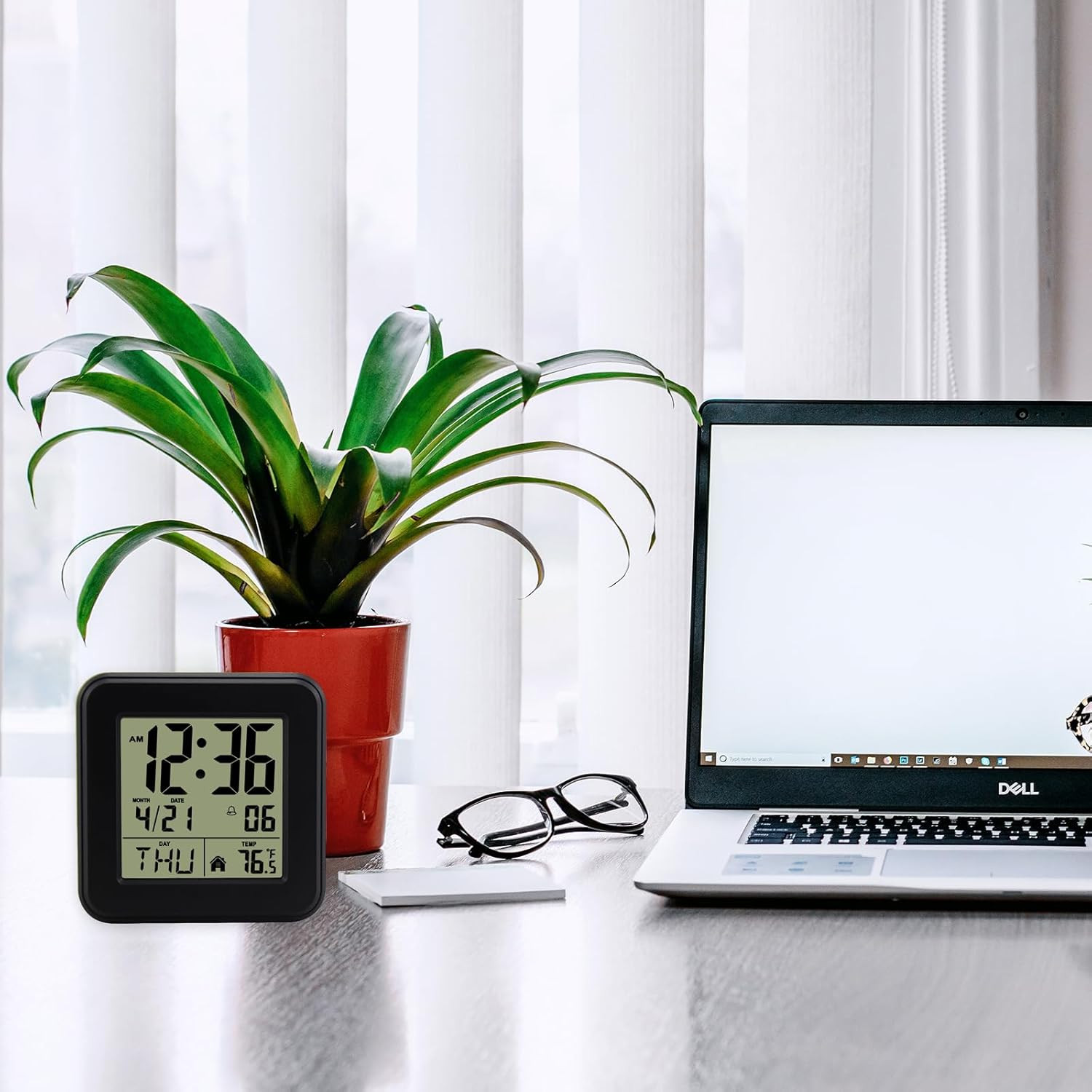 Small Digital Alarm Clock Battery Operated with Backlight for Bedroom Kids Room