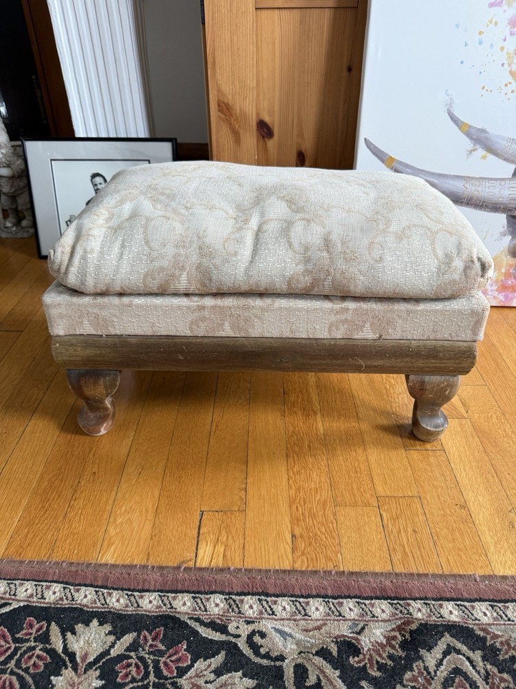 Vintage Foot Stool with Storage
