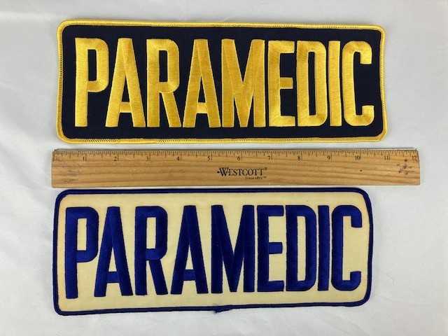 Paramedic Back Patch – 11 x 4 (Set of 2)