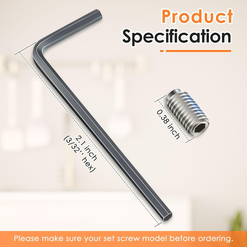 Set Screw Kit Replacement for 155023, Compatible with Moen Single Handle Kitchen