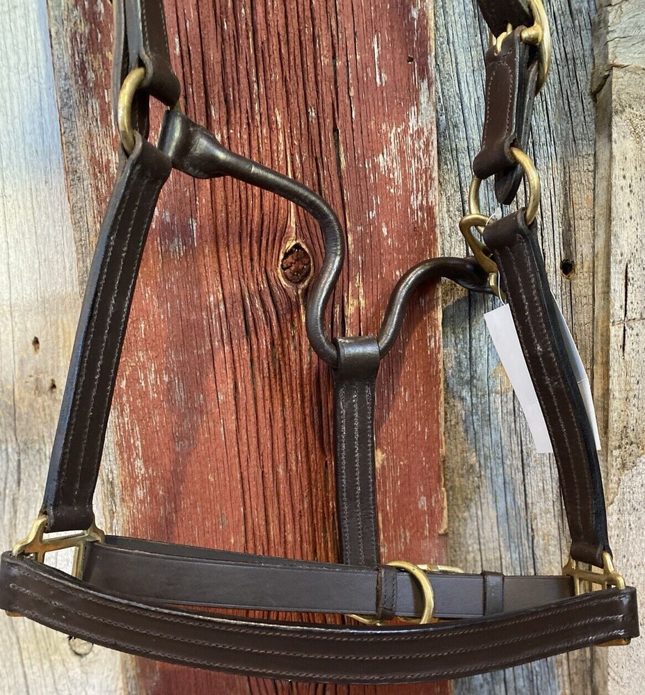 Camelot Triple Stitch Leather Pony Halter