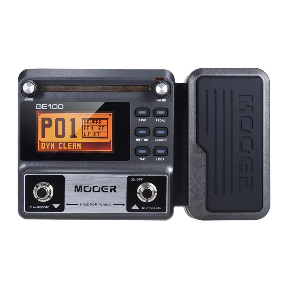 MOOER GE100 Guitar Multi-Effects Pedal Processor Tap Tempo Tuning Function J9F2