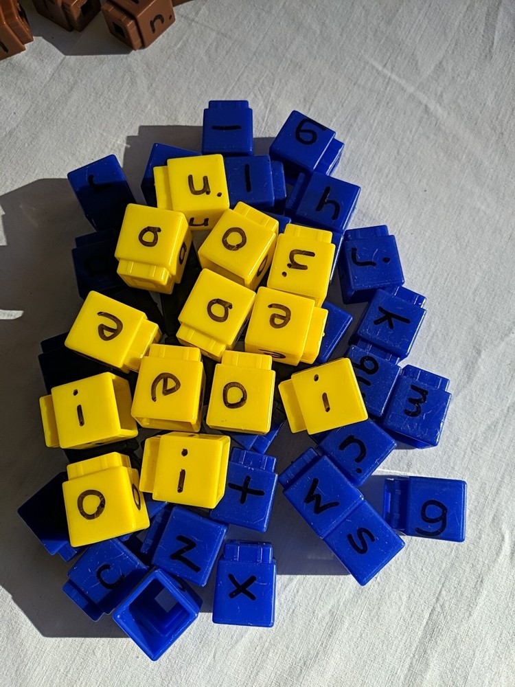Reading Rods Alphabet Activity Blocks Multi Color Snap Manipulatives