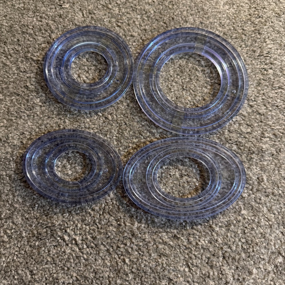 Creative Memories Custom Cutting System 4 Oval Pattern Template Set Scrapbooking