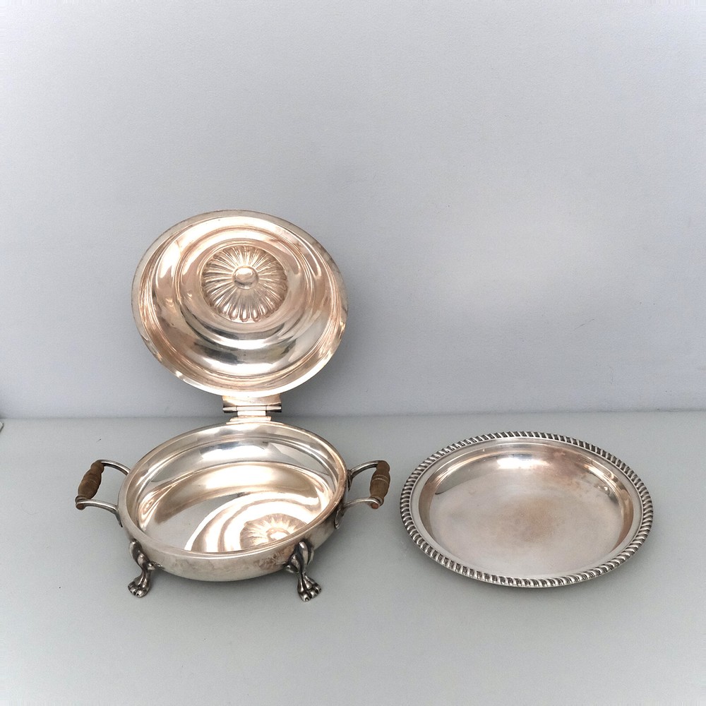 Birks Silverplate Swing Top Lidded Entree Warmer 20th Century No Monogram