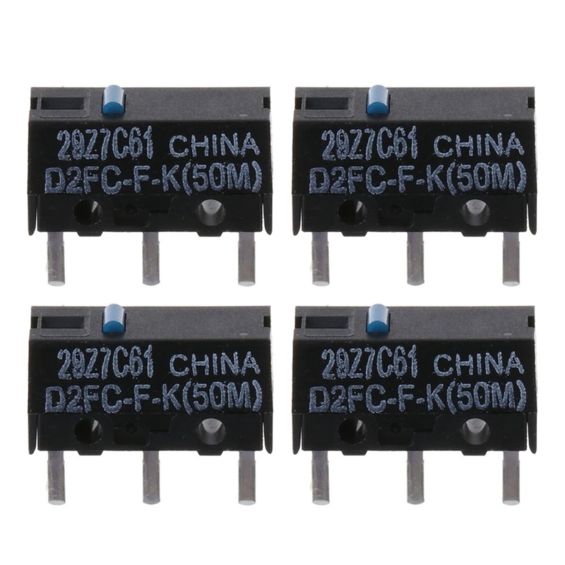 New Arrival Original D2FC-F-K Dustproof Mouse Micro Button Switch Blue Dot 50M