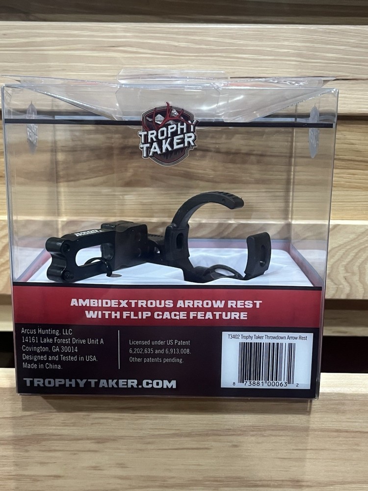 Trophy Taker T3402 Throwdown Arrow Rest - Cable Driven - Drop-Away Rest - 00063