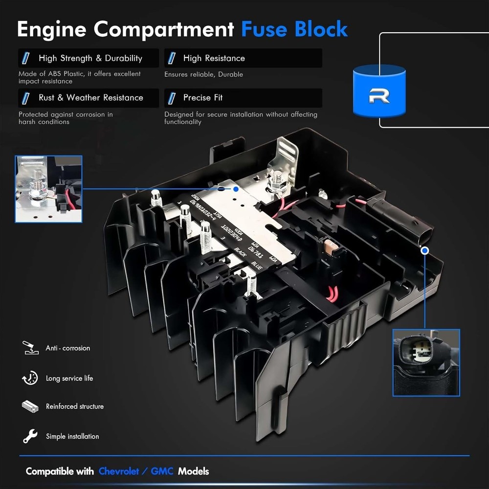 84646133 Battery Distribution Engine Compartment Fuse Block Compatible with Chev