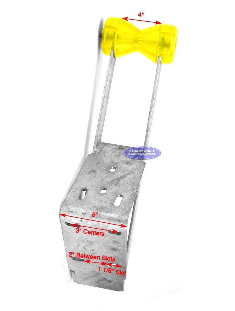 Boat Trailer Galvanized Winch Seat With Roller For Winch Posts With Roller