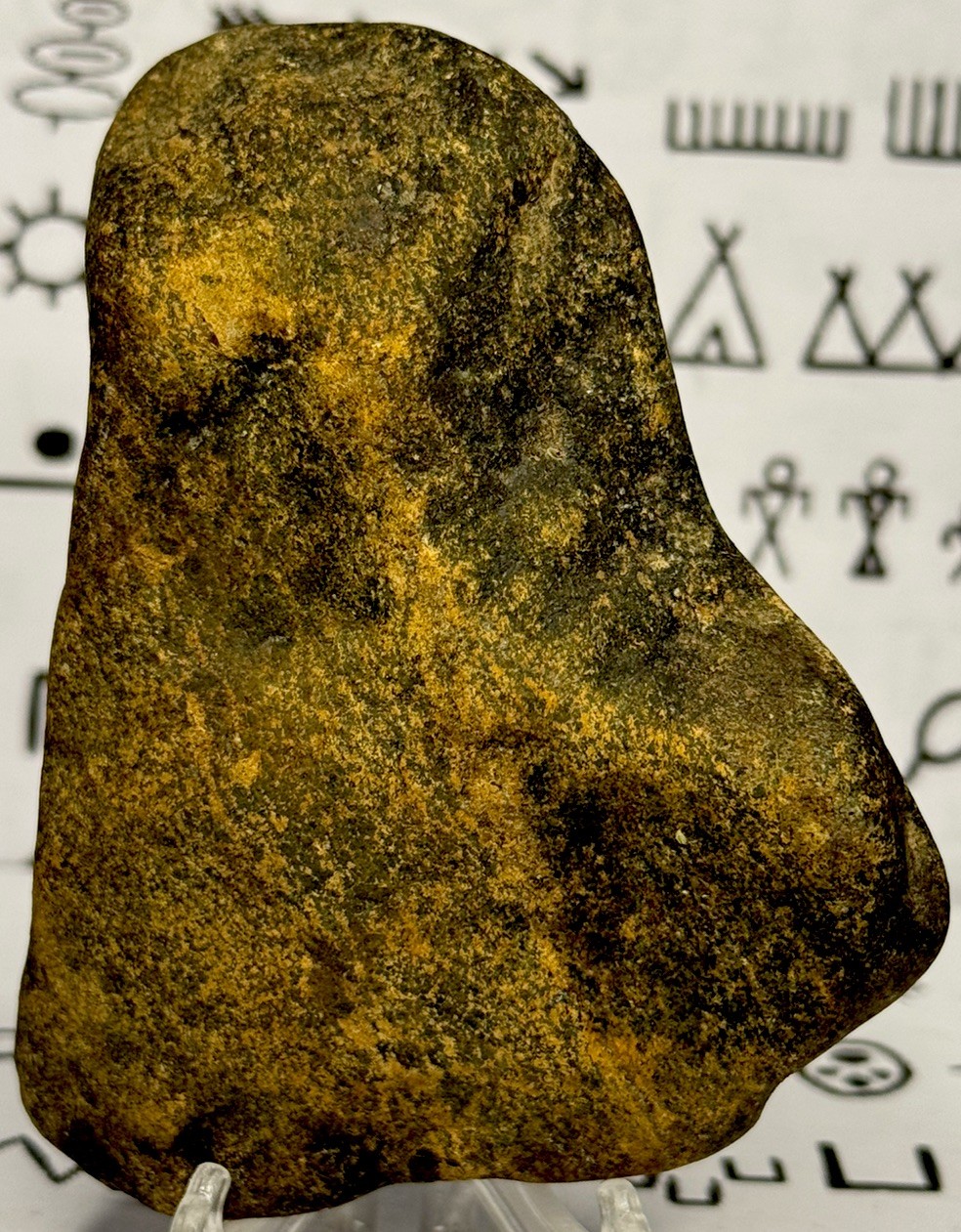 Native American Indian Authentic Artifact Stone Carved Effigy, 13.3 oz • VA