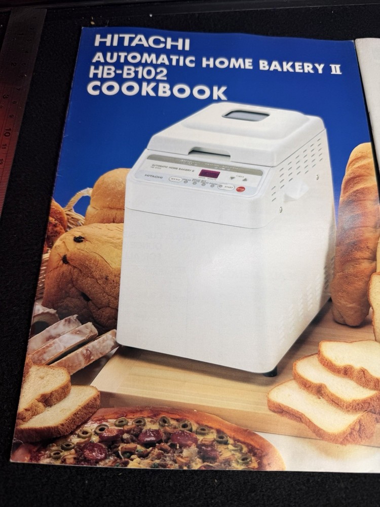 Hitachi Automatic Home Bakery II Bread Machine HB-B102 User Manual & Cookbook