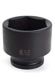 1" Drive Standard 6 Point Impact Socket 3-1/2" SUU-5112