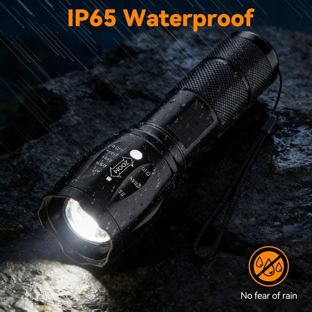 BESTSUN LED Flashlight 2 Pack, Small Flashlights Powerful High Lumens 5 Modes...