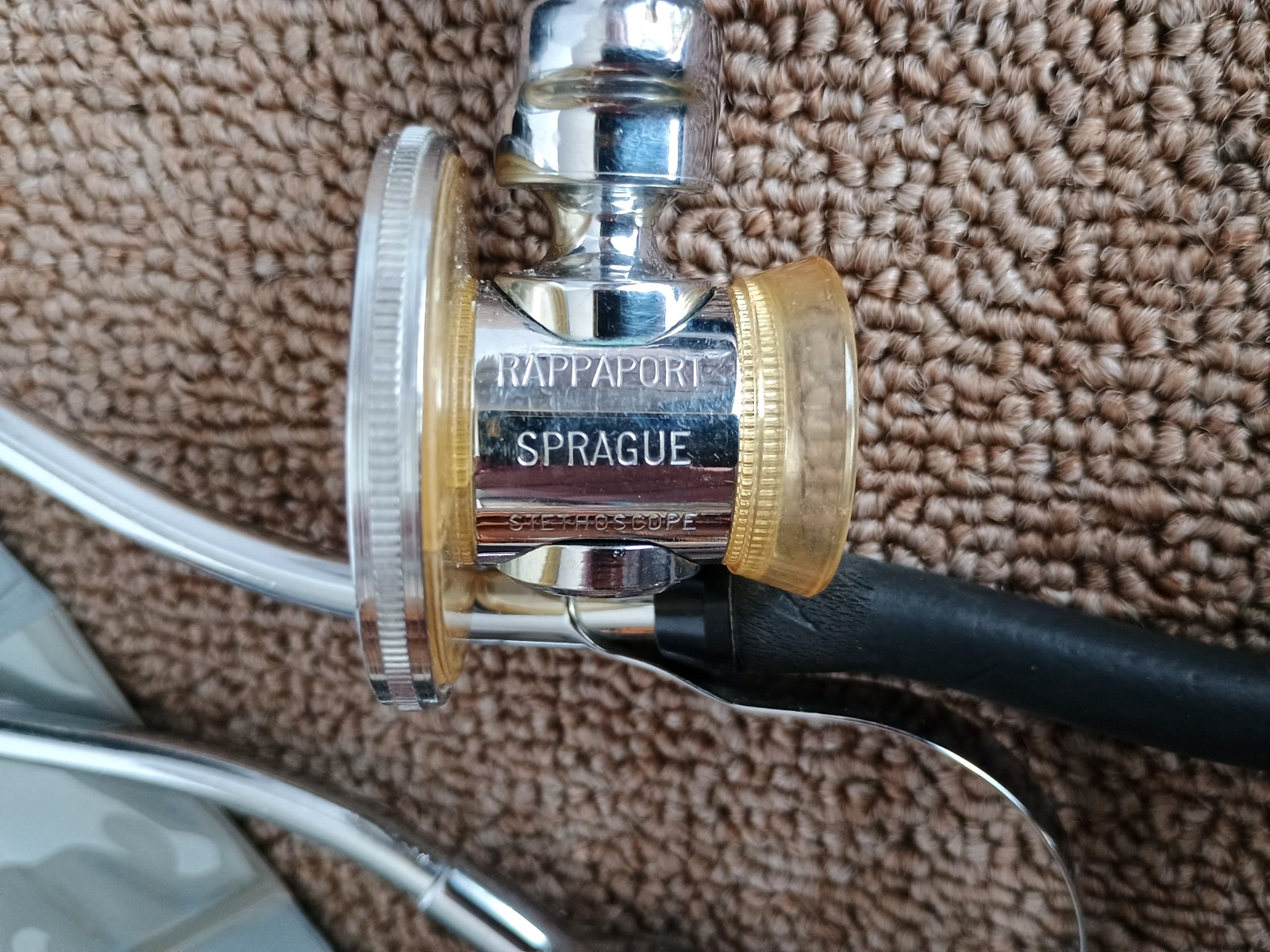 Vintage Leather Lilly Doctors MD Bag Hewlett Packard-RS Stethoscope WA Otoscope