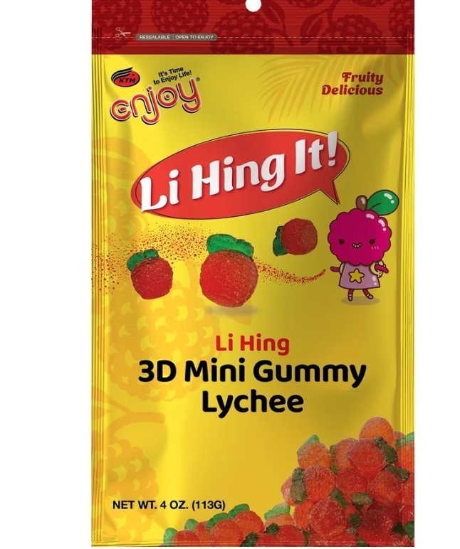 ENJOY Li Hing Mini 3D Gummy Lychee (4oz) 2 Bag
