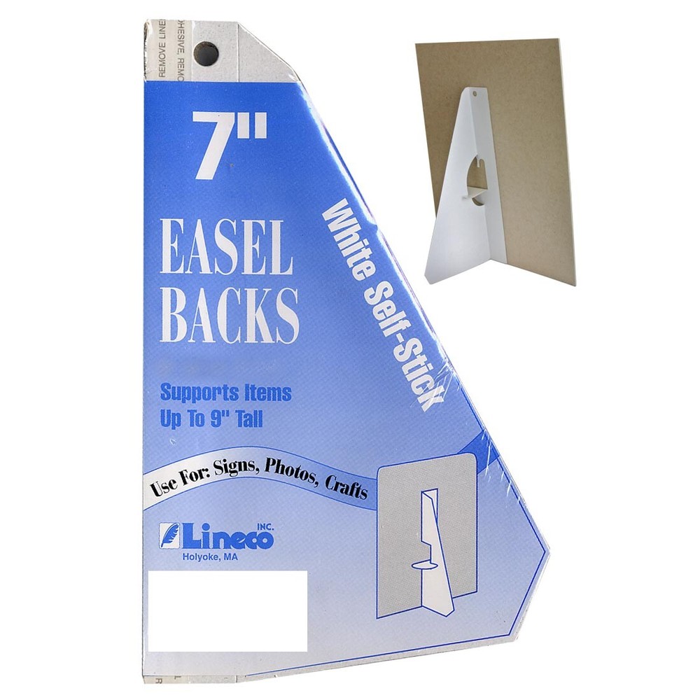 Lineco Self-Stick Easels 25-Count 7"