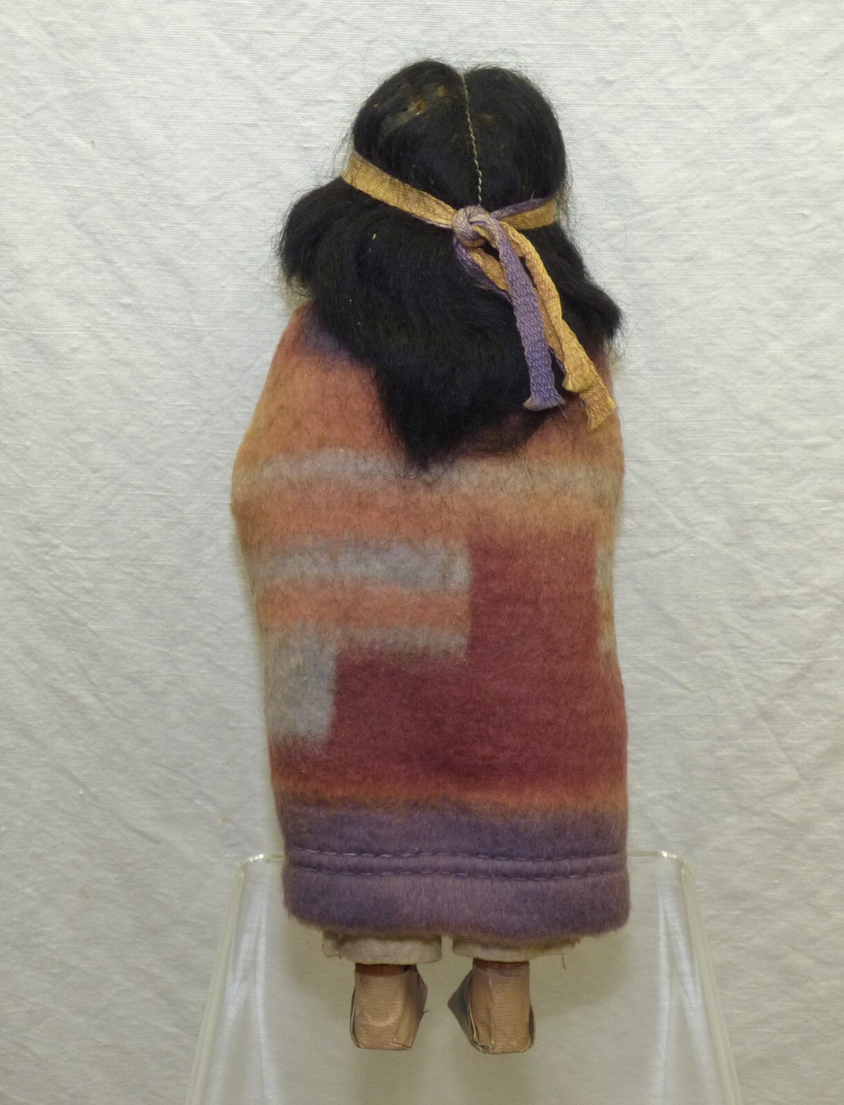 Skookum Dolls 10" Male & 9" Female w/ Taped Feet Side Glancing Eyes Vintage Pair