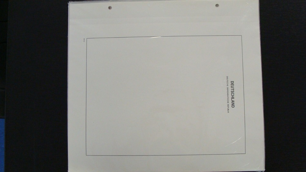 DAVO LUXE BLANK ALBUM PAGES GERMANY DDR HEADING PKG OF 20 FREE SHIPPING