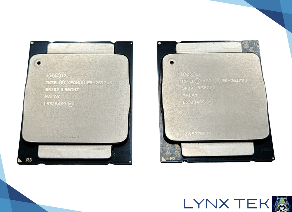 Matched Pair Intel Xeon E5-2637 v3 3.5GHz 4-Core 15MB FCLGA2011 Server Processor