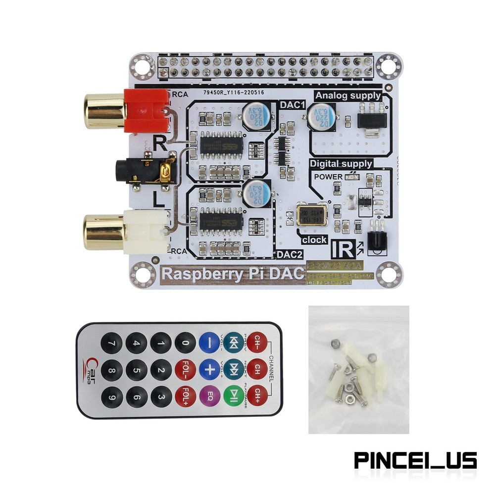 For Volumio Mode Raspberry Pi 3B+ HIFI Dual Decoding DAC I2S DAC Raspberry Pi