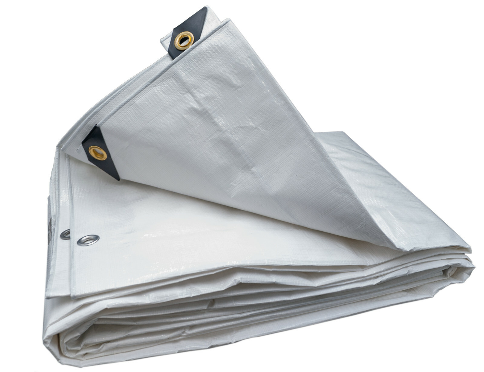 12' x 16' Heavy Duty Waterproof White Tarp Cover, New