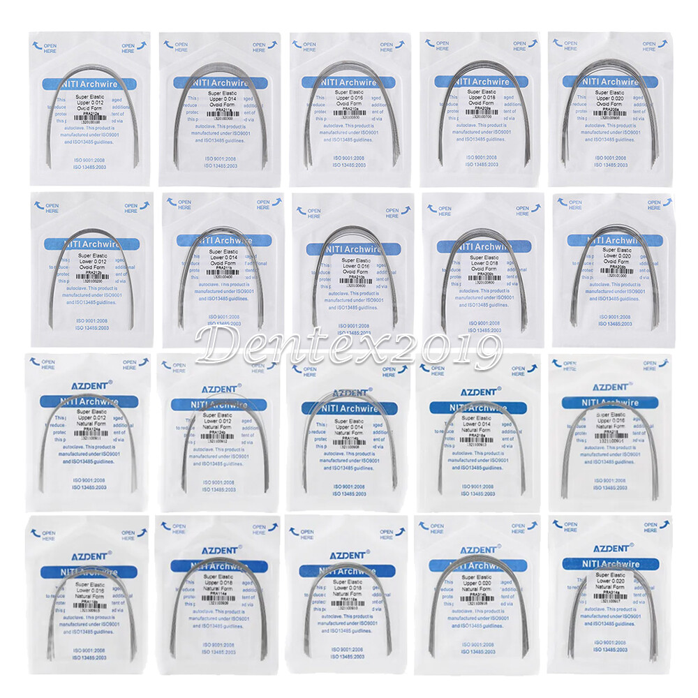 Dental Orthodontic Super Elastic Niti Round Arch Wires Ovoid Nature Form AZDENT