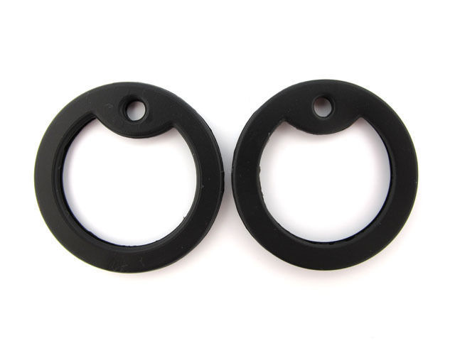 4 Black Silicone Military Army Dog Tag Silencers Rubber Silencer