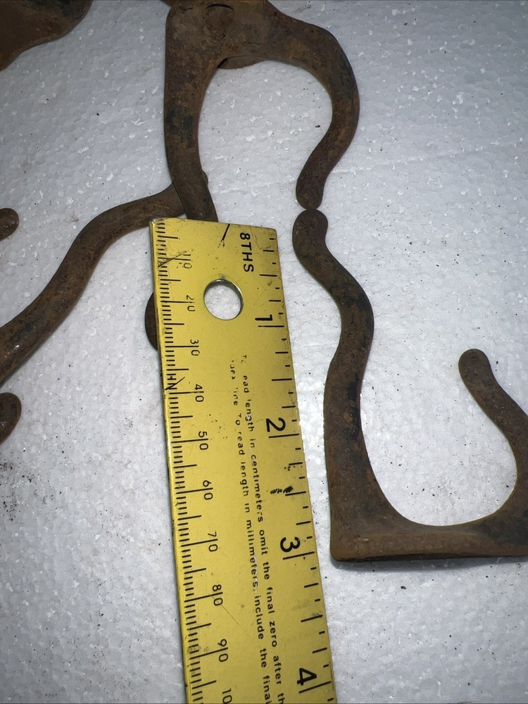 Antique Vintage Spring Load Barn Gate Door Latch Lock Pull Chain Rustic Hooks