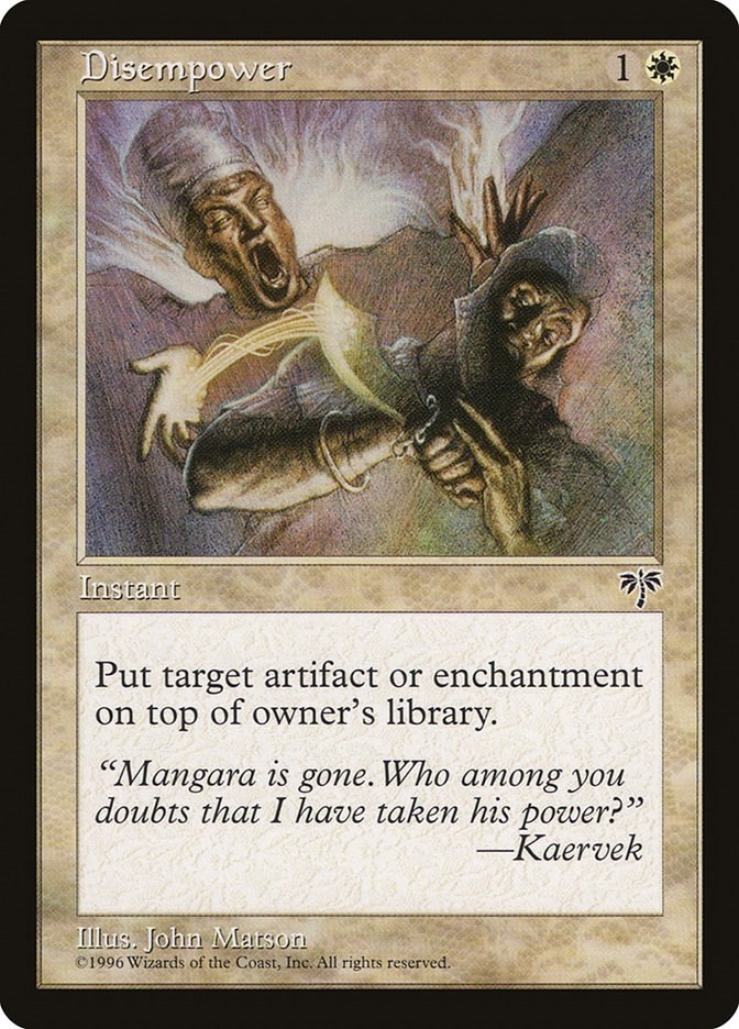 Disempower Mirage N/A MTG MP