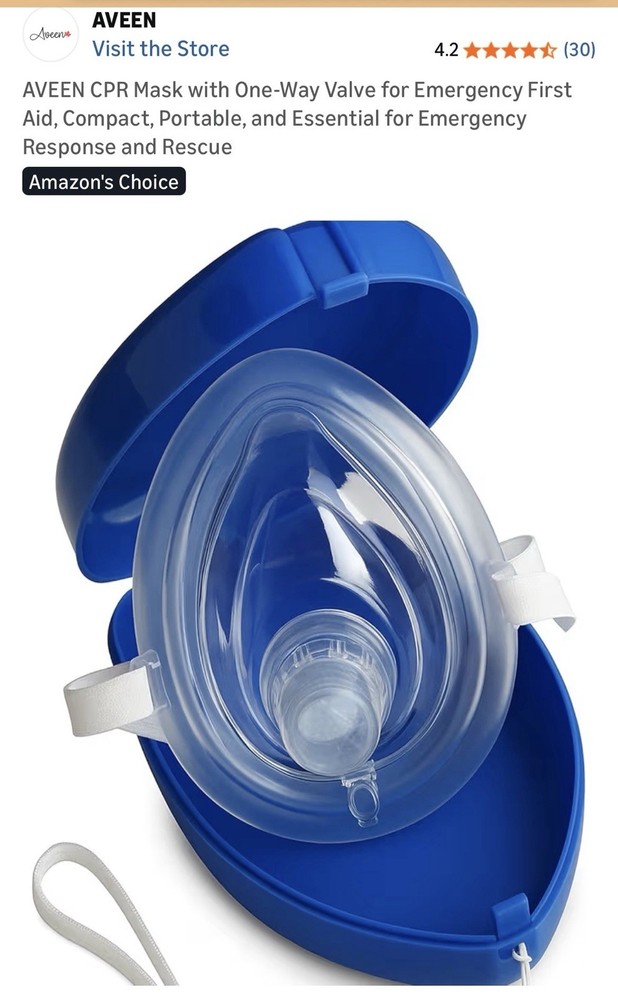 CPR Mask With Carrying Case