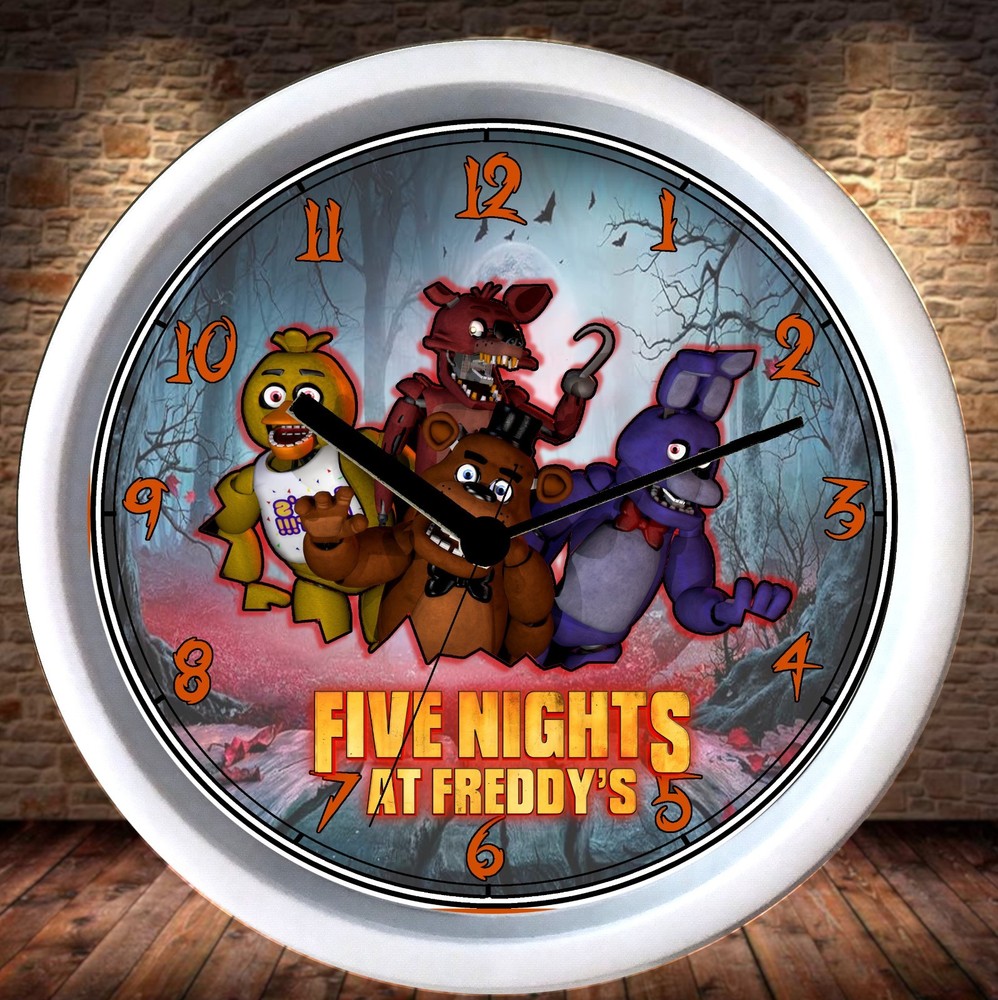 5 Nights at Freddy's Custom designed 9" clock