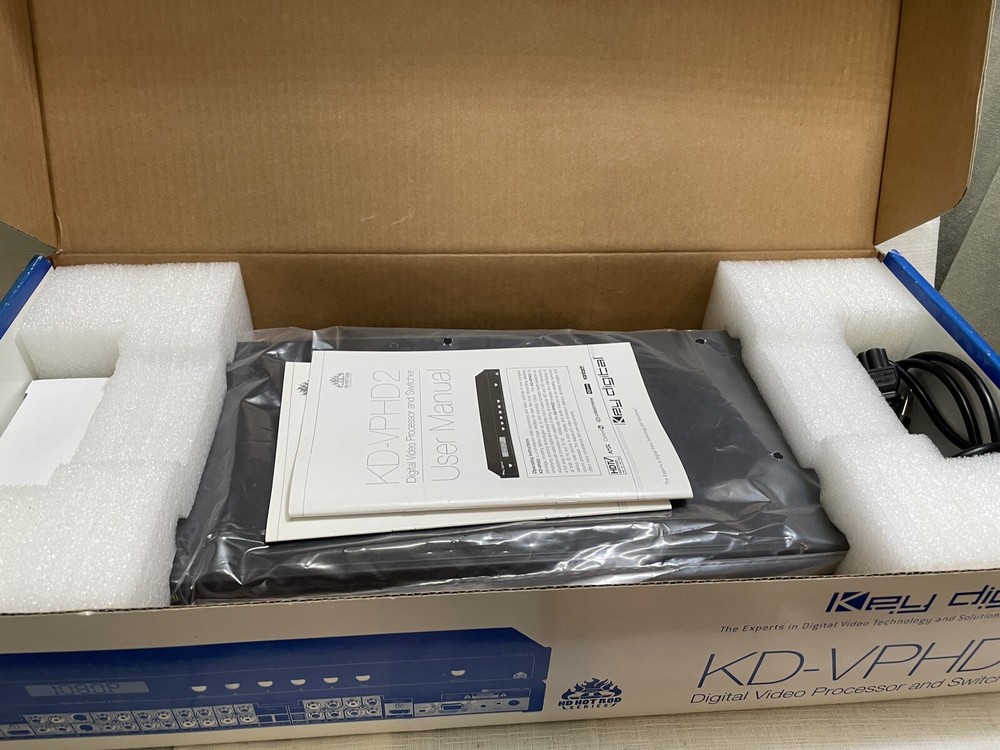 Key Digital KD-VPHD2 Digital Video Processor and Switcher with Remote Hot Rod