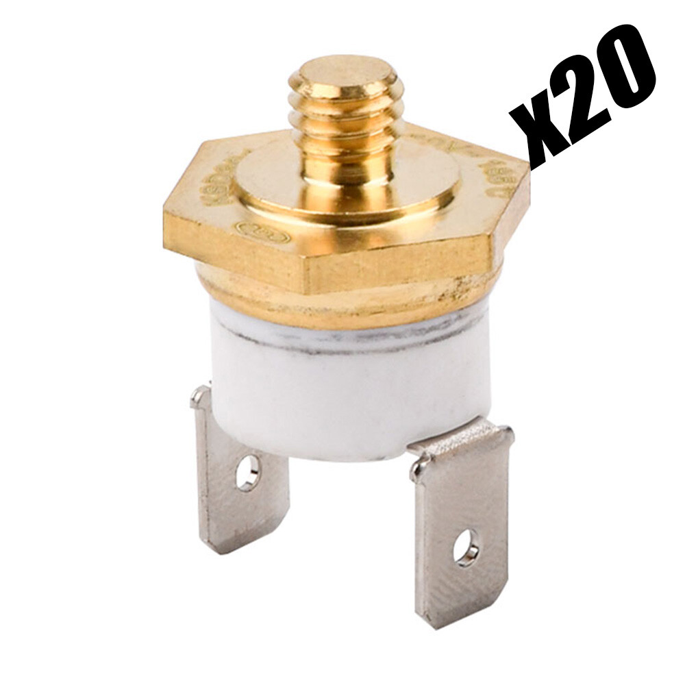 20PCS M6 185℃ Temperature Control Switch 10A Automatic Thermostat Sensor