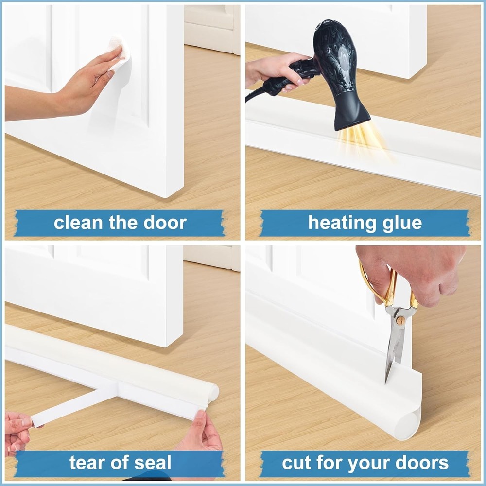 Energy-Efficient 36-Inch Draft Stopper - Easy Install & Adjustable for All Doors