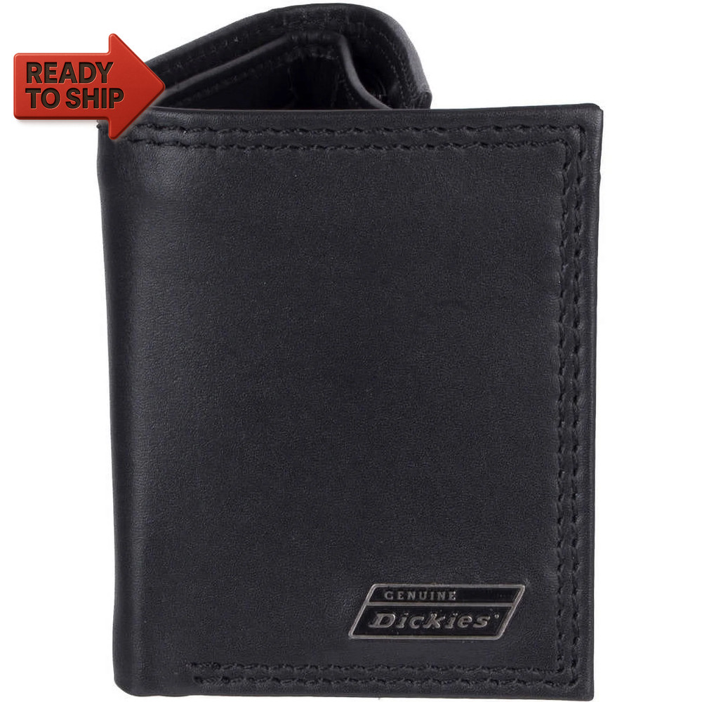 Men'S RFID Leather Extra Capacity Trifold Wallet
