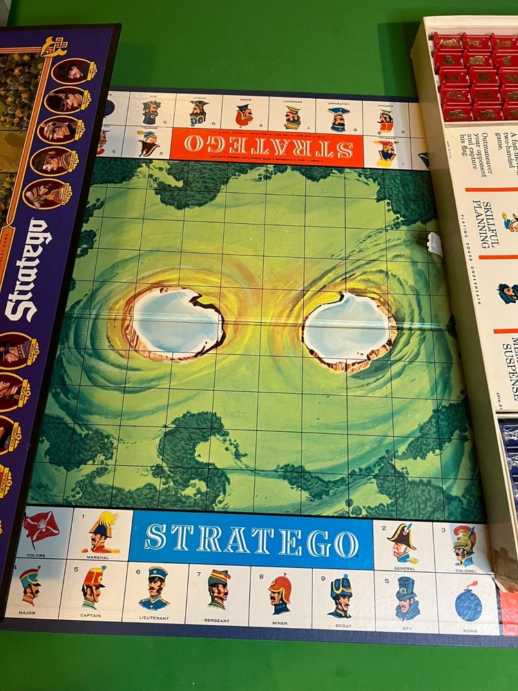 Vintage 1960's STRATEGO Board Game Complete + extra replacement board
