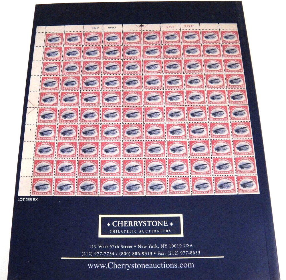 Cherrystone Stamp Auction Catalog 2003 Autographs Zeppelin US Foreign Literature