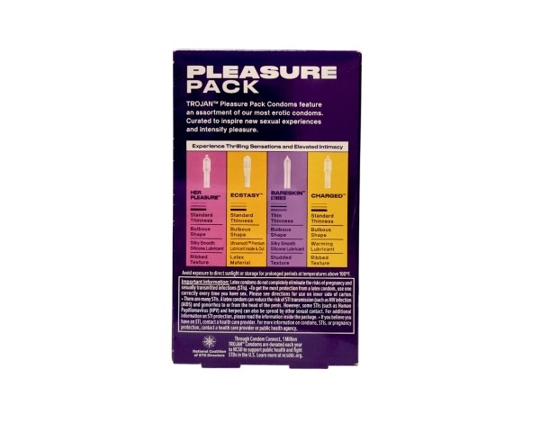 Trojan Condoms - Pleasure Pack - 12 count