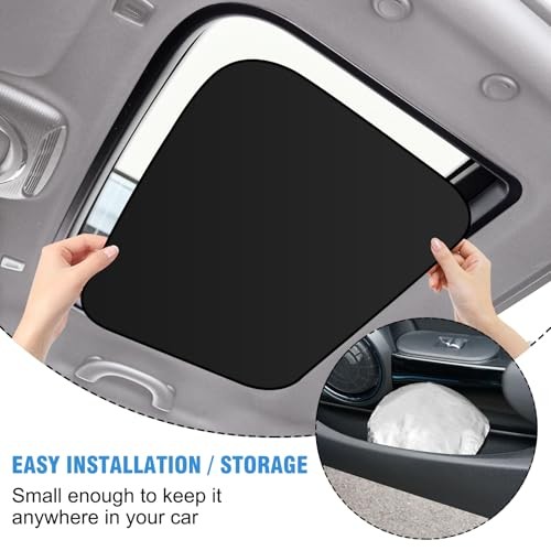 Sunroof Sunshade Sun Shade Roof Cover for Mini r55/r56/r60/f54/f55/f56, Black