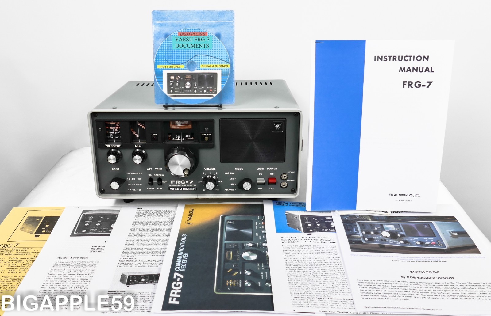 Yaesu FRG-7 Shortwave Radio Receiver *CLASSIC DX KING* Wadley Loop Design