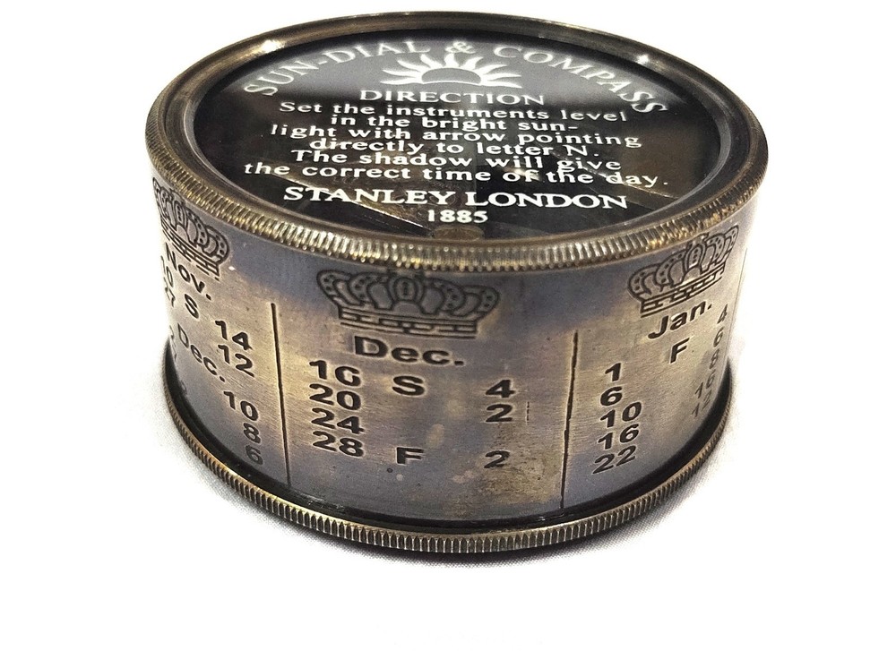 sundial compass solid brass sundial compass pocket transit compass maritime