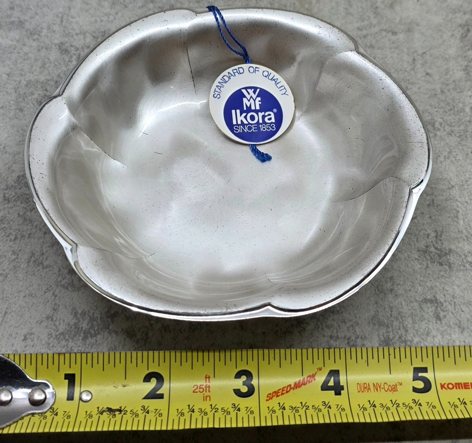 WMF Ikora Silver Plated Dish German Candy Dish Trinket Tray Serving Bowl NOS