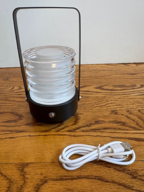 HAPYGI Portable LED Table Lamp Rechargeable Dimmable Touch Control Black New